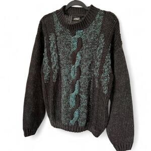 Vintage street scene sweater
